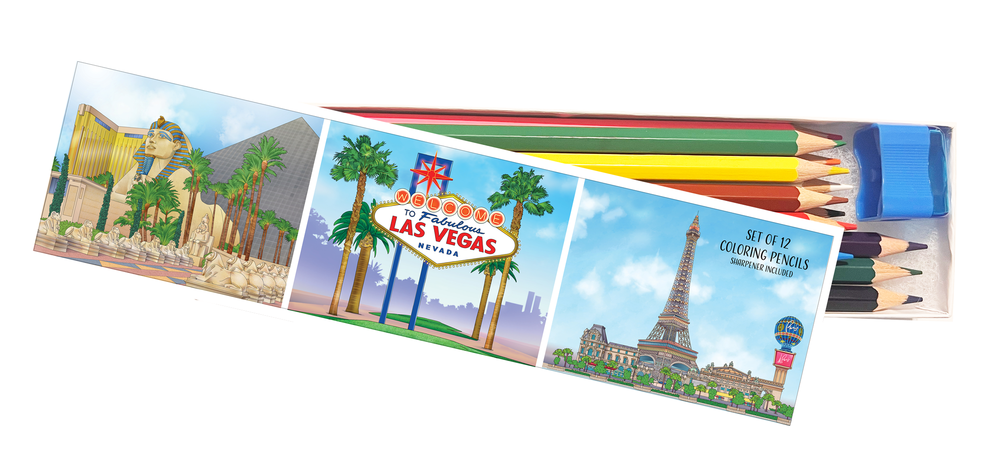 Las Vegas Coloring Pencil Set