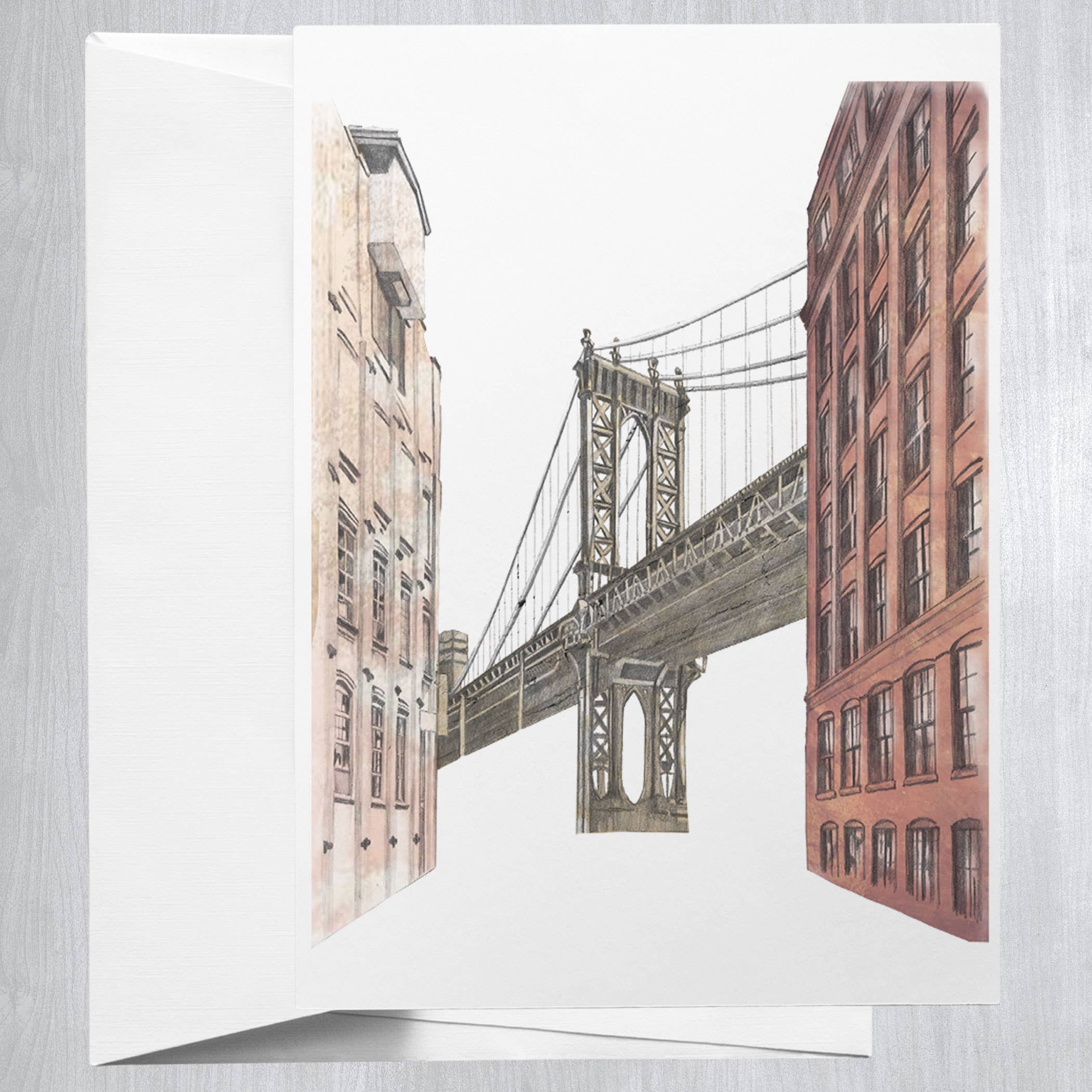 Manhattan Bridge  Greeting Card