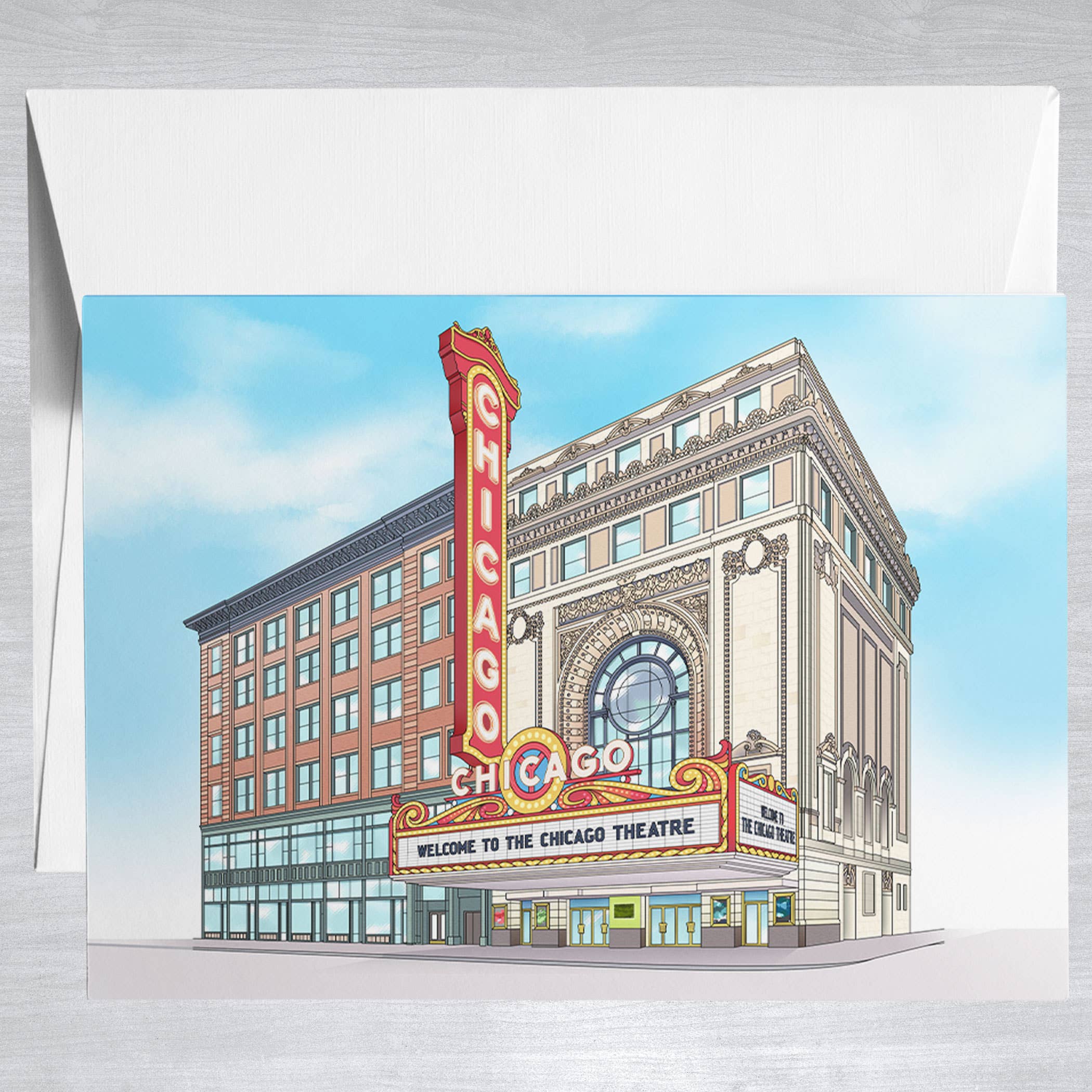 Chicago Theatre  Greeting Card