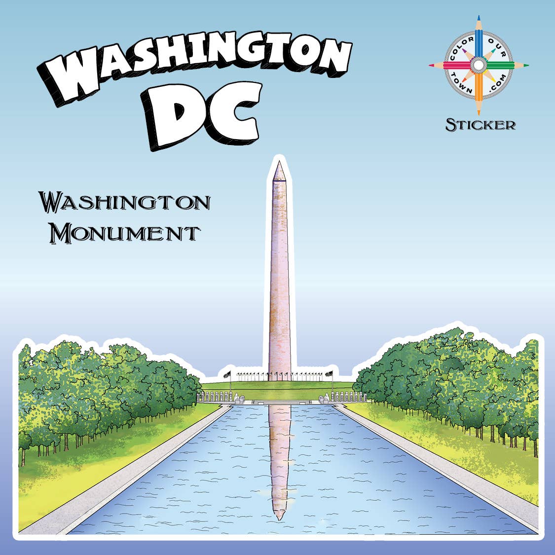Washington Monument  Sticker