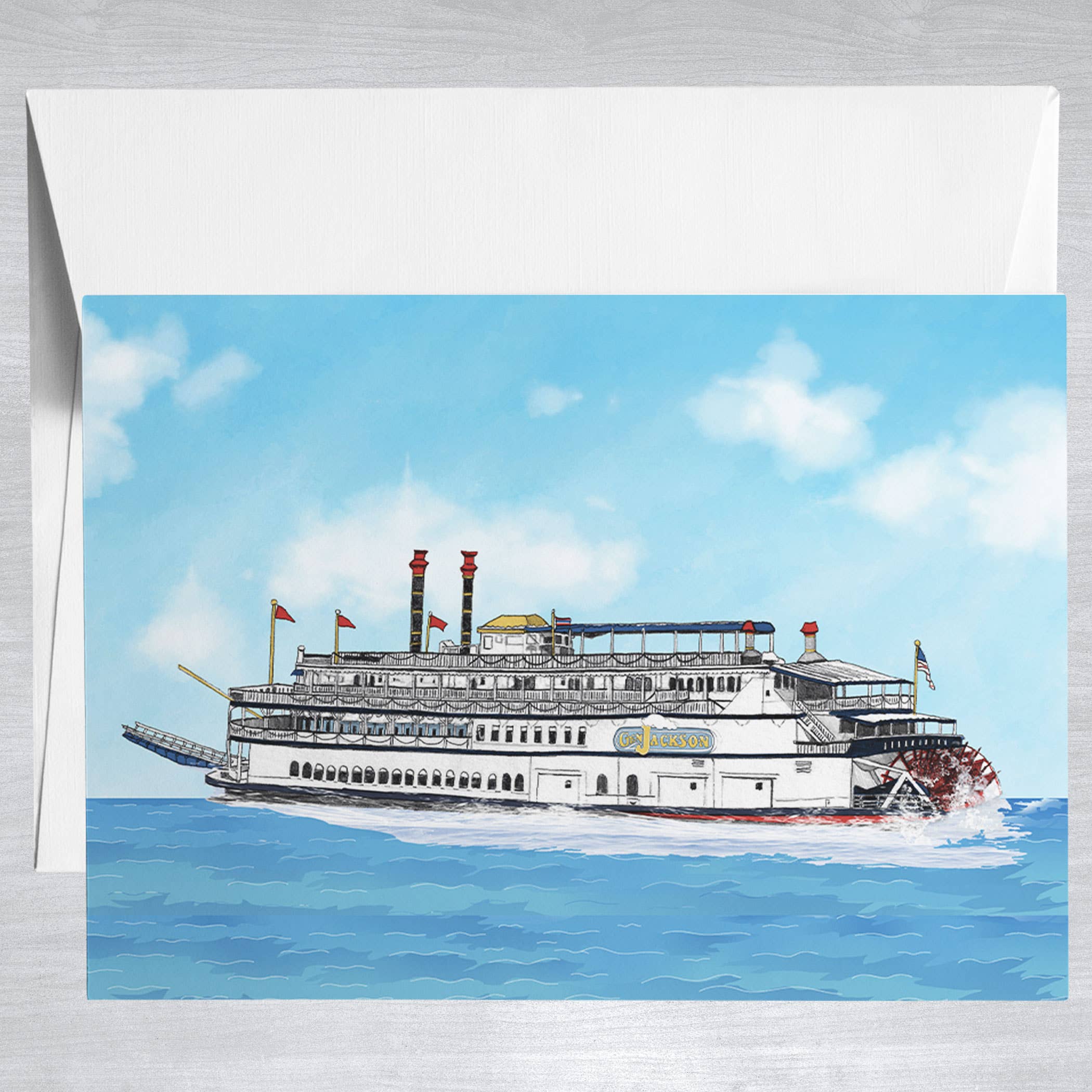 General Jackson Showboat  Greeting Card