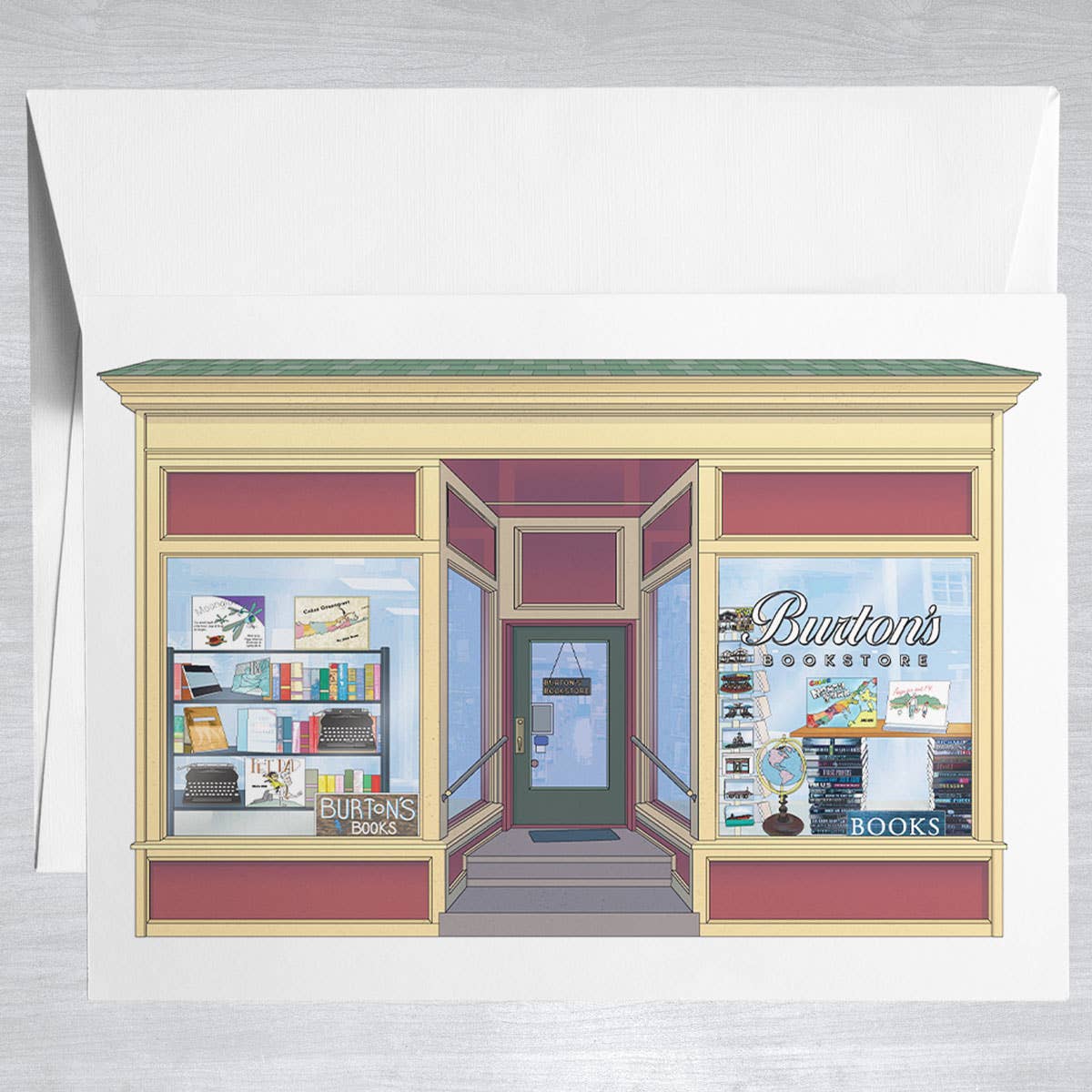 Burton's Bookstore  Greeting Card