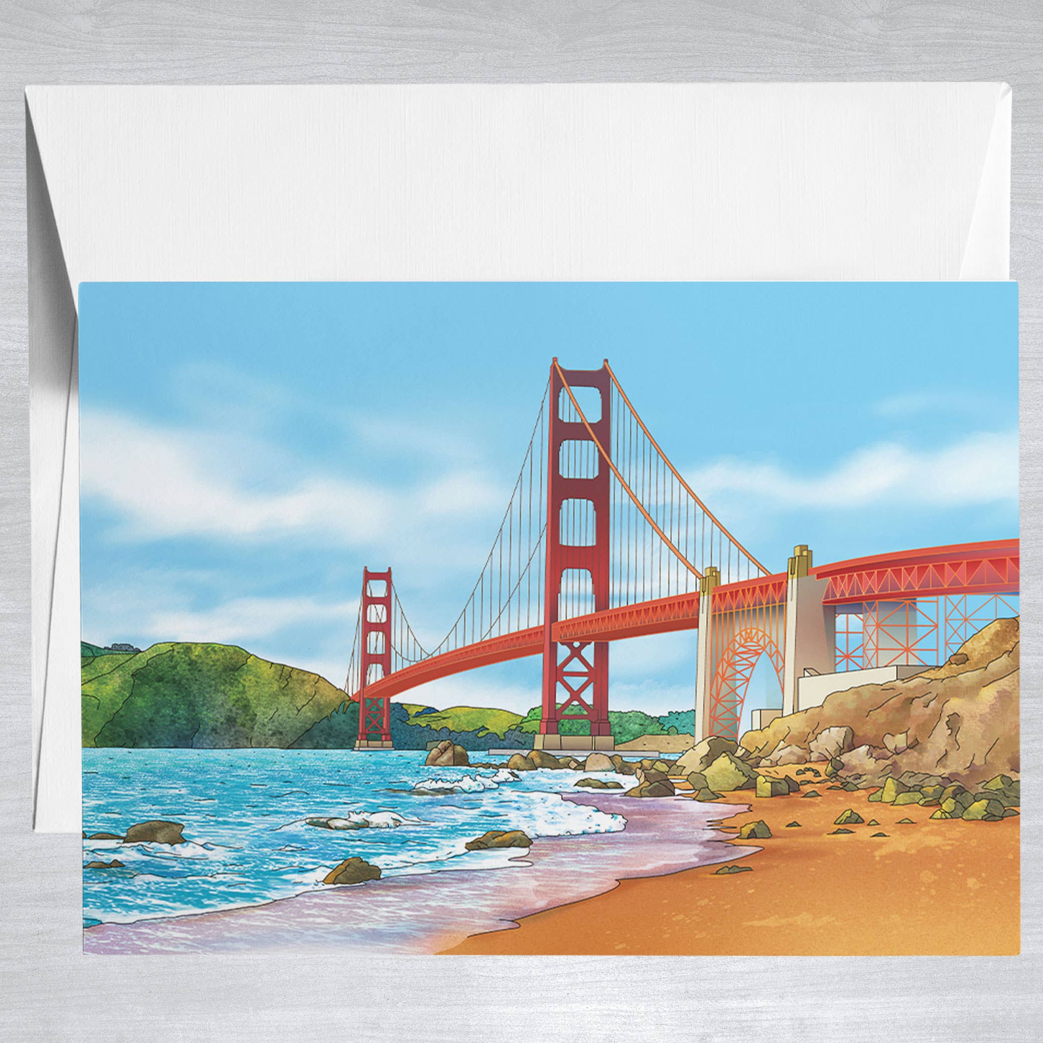 Golden Gate Bridge  Greeting Card