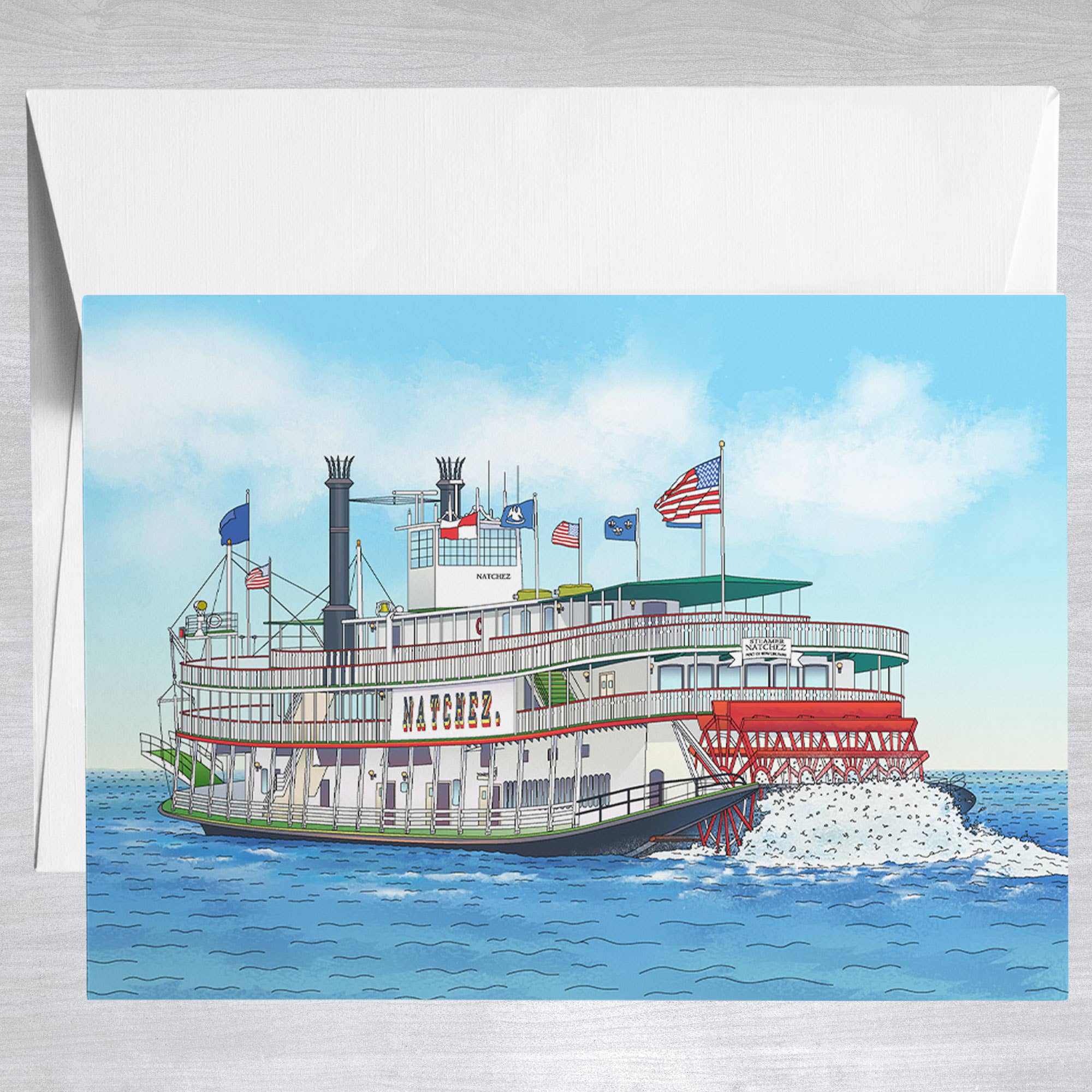 Steamboat Natchez  Greeting Card
