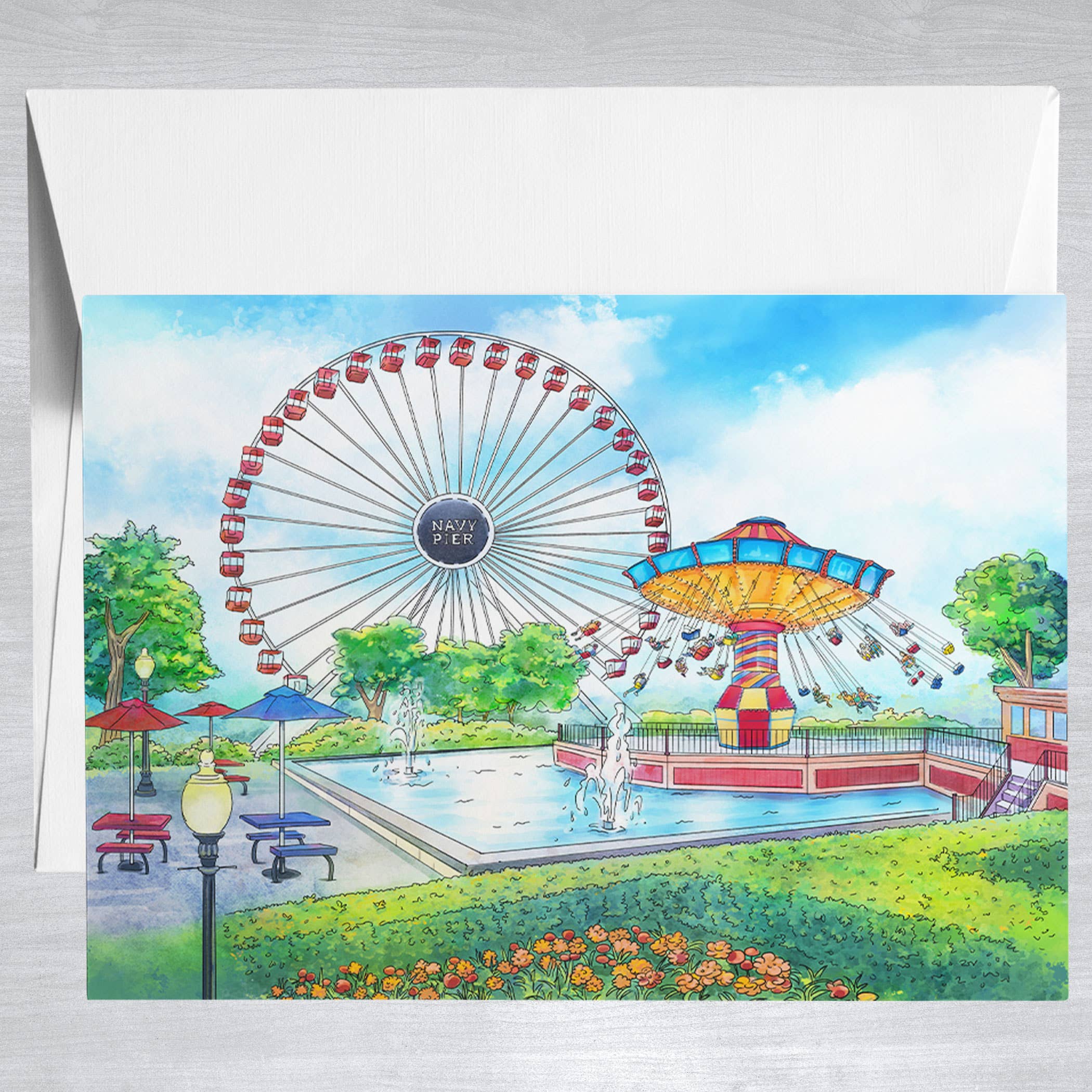 Navy Pier  Greeting Card