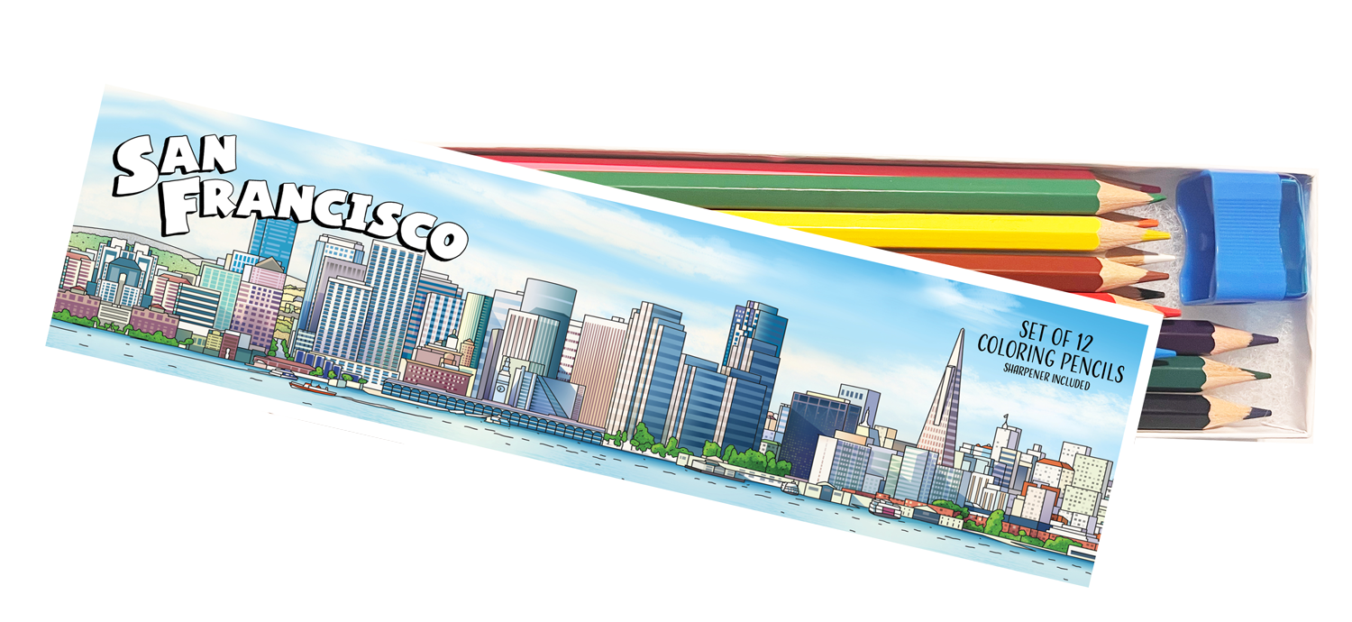 San Francisco Coloring Pencil Set