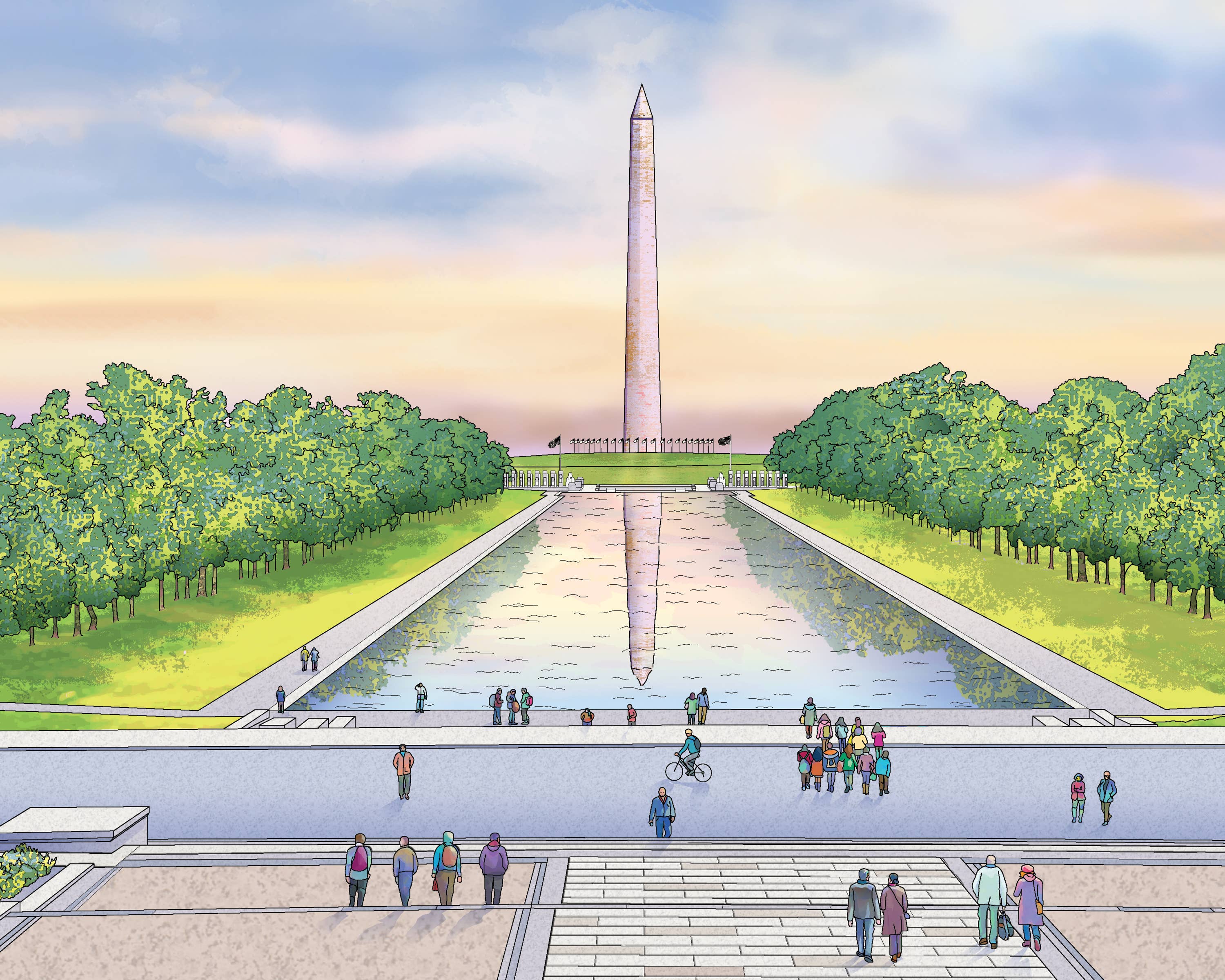 Washington Monument  Art Print
