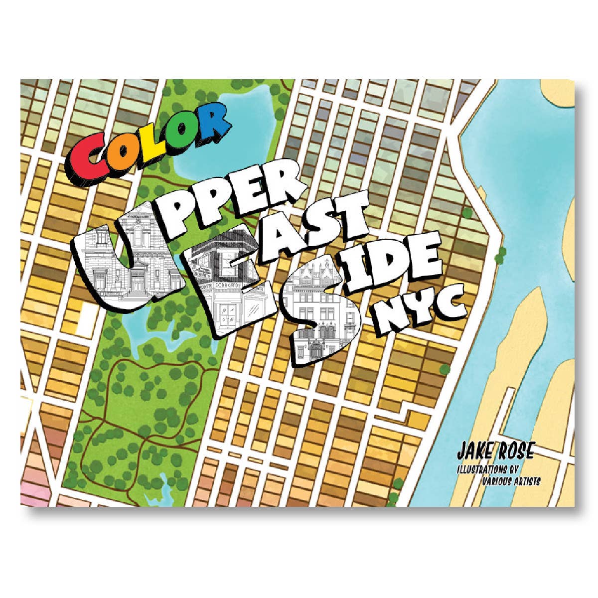 Color Upper East Side NYC coloring book