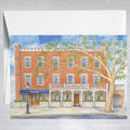 American Hotel watercolor  Greeting Card