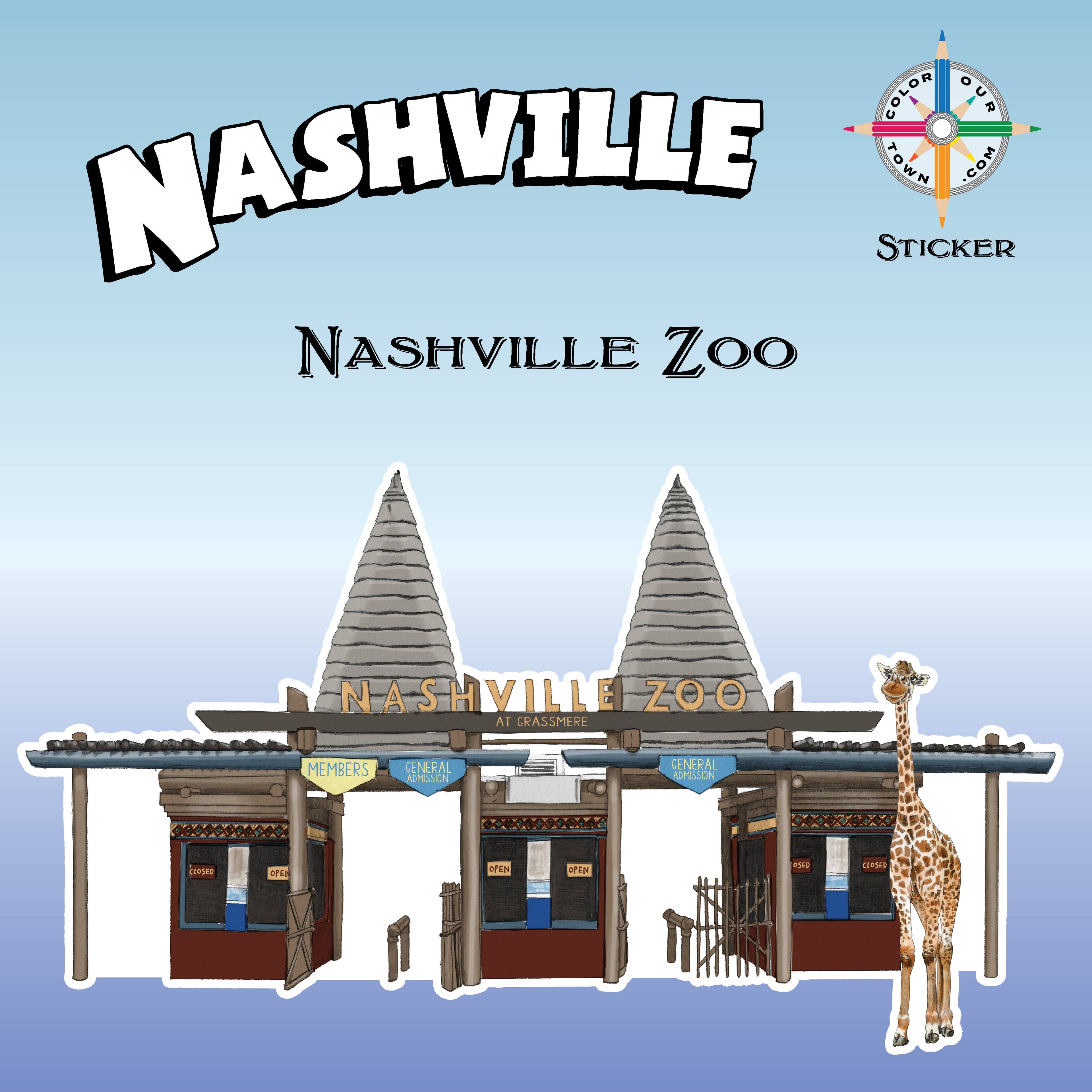 Nashville Zoo  Sticker