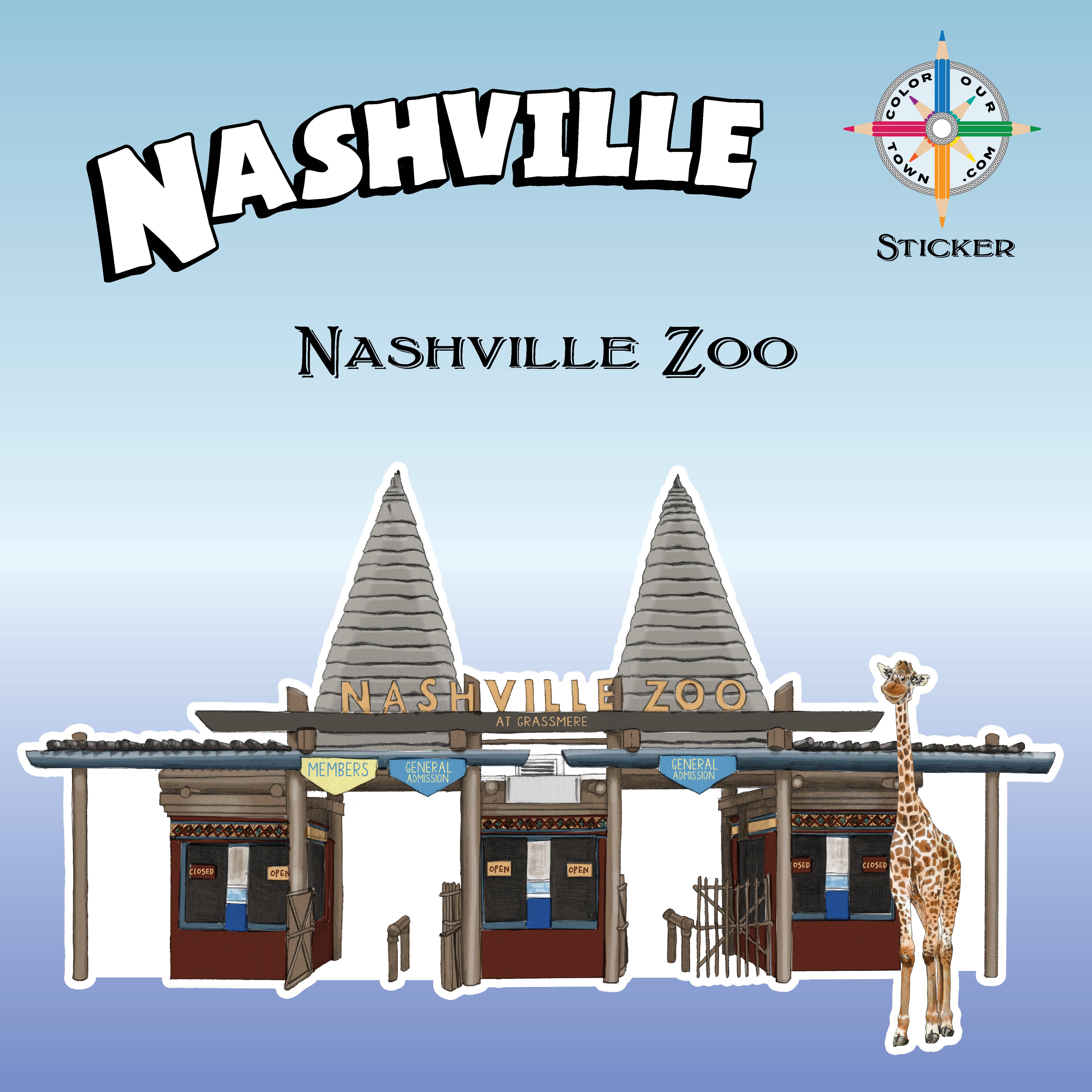 Nashville Zoo  Sticker