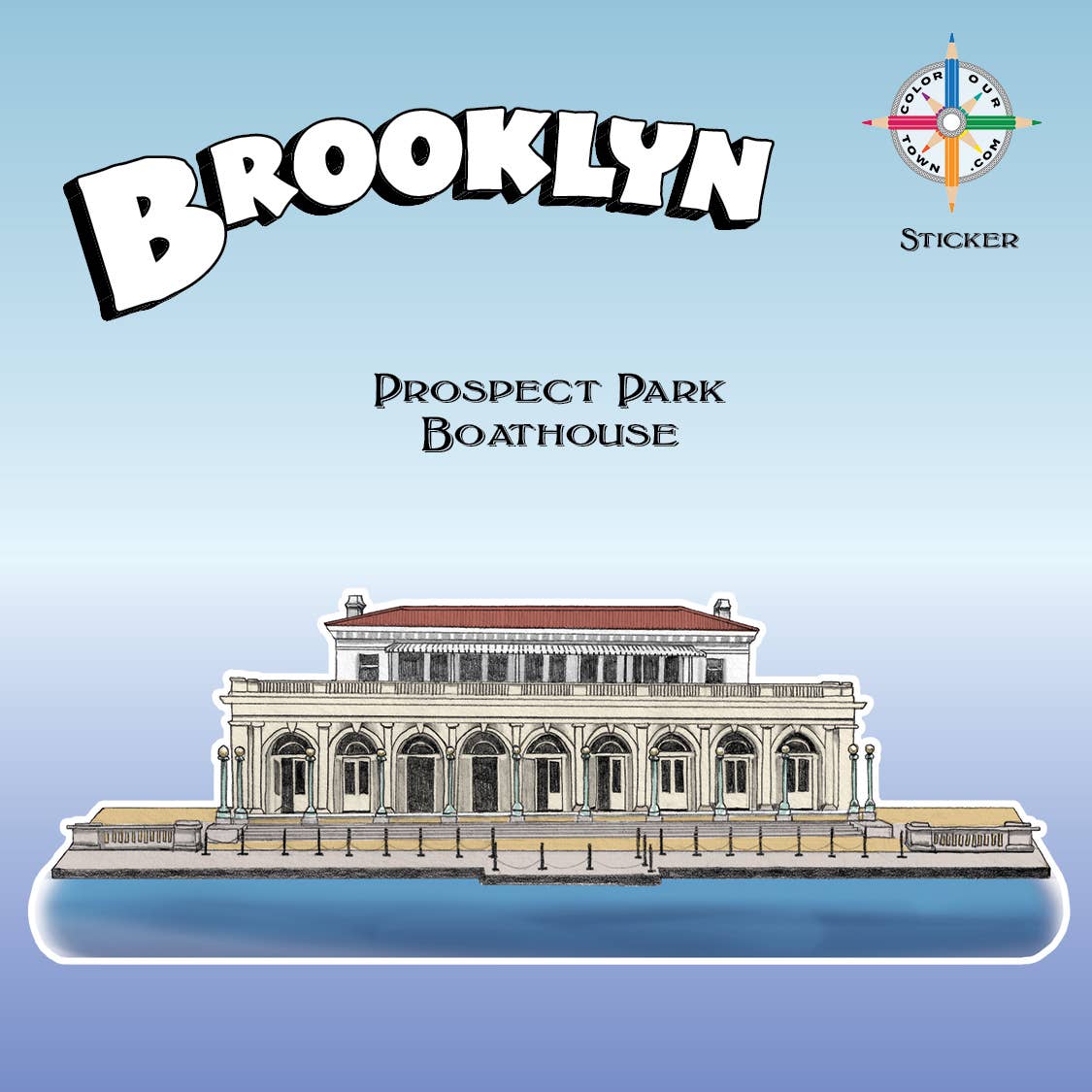 Prospect Park Boathouse  Sticker