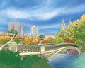 Bow Bridge  Art Print