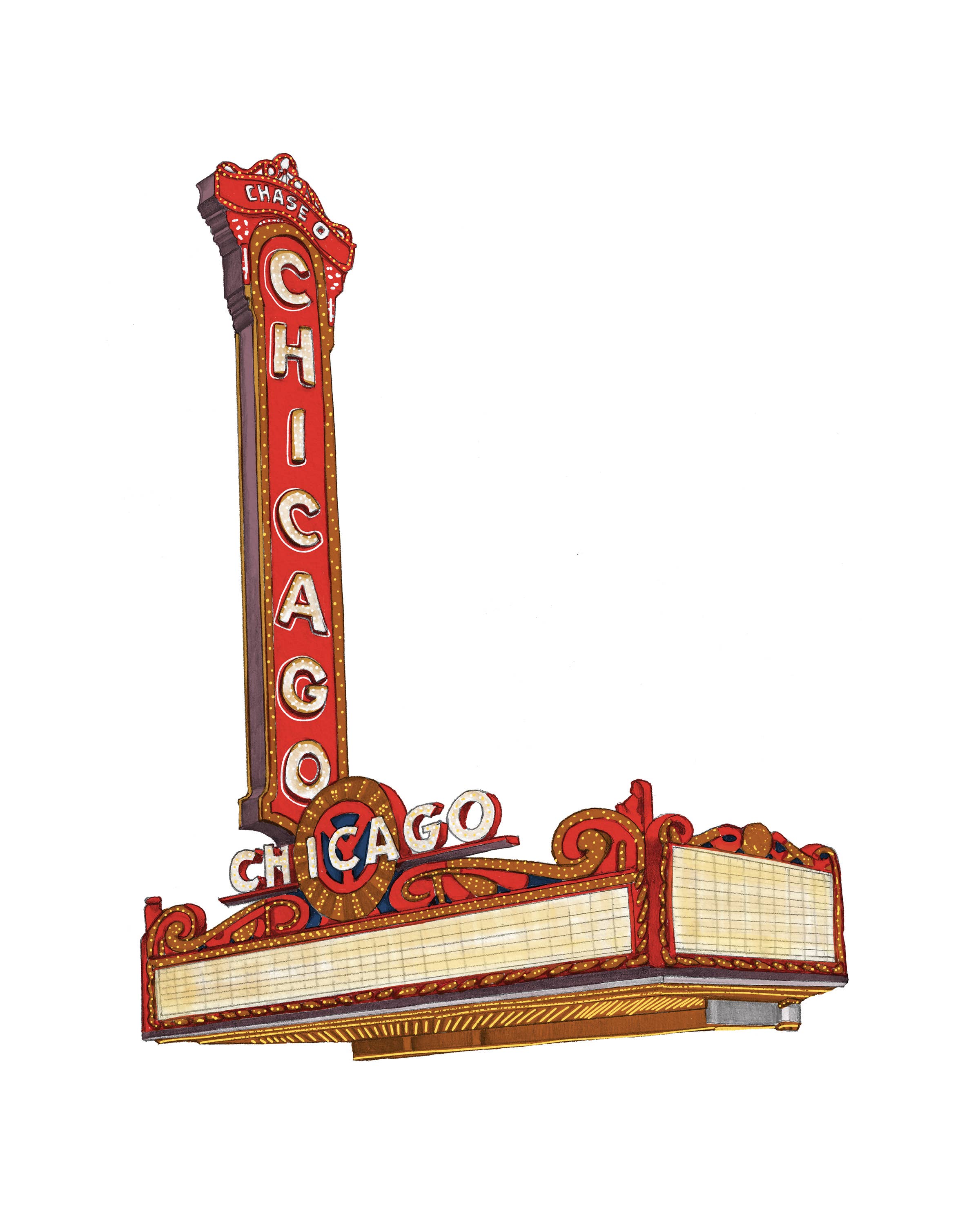 Chicago Theater  Art Print